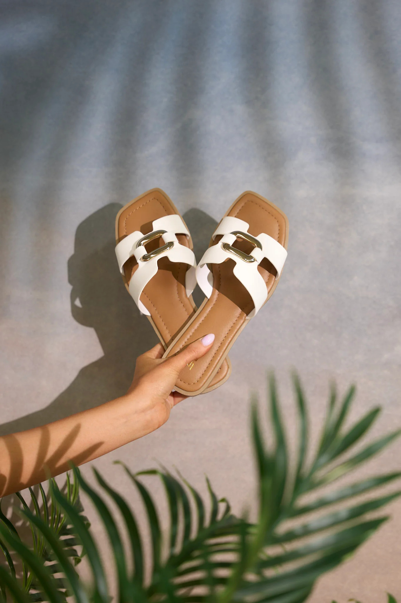 Time After Time White Sandals | Red Dress