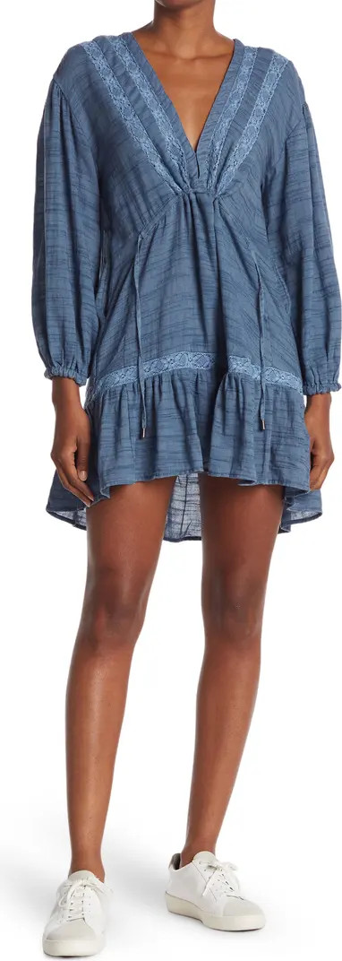 FREE PEOPLE Rugged Beauty Lace Panel Swing Dress | Nordstromrack | Nordstrom Rack