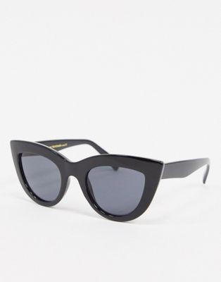 A.Kjaerbede cat eye sunglasses in black | ASOS UK