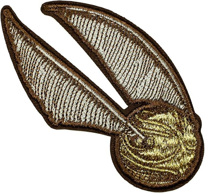 Harry Potter Golden Snitch Patch Quidditch Ball Embroidered Iron On Applique | Amazon (US)