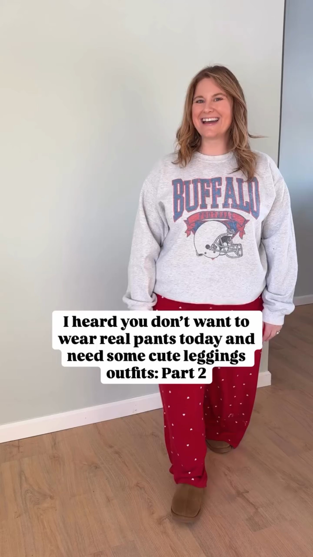 Comment 1217 and I’ll send you a message with all the links!

This cable knit sweater is one of my new favorites!  I loved adding a few other simple details that together made this outfit cute while still being super comfy (and no real pants 🙌)

#Leggingsoutfit #midsizestyle #howtostyleleggings #comfywinteroutfits #realisticwinteroutfit