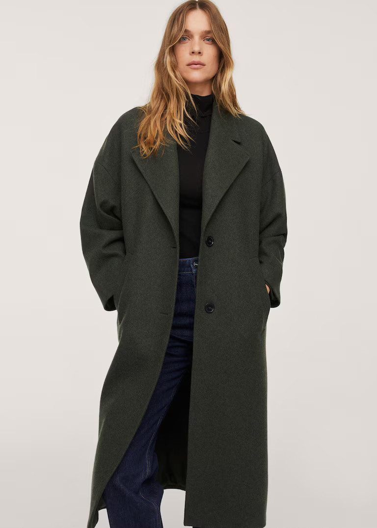 Lapels wool coat | MANGO (US)
