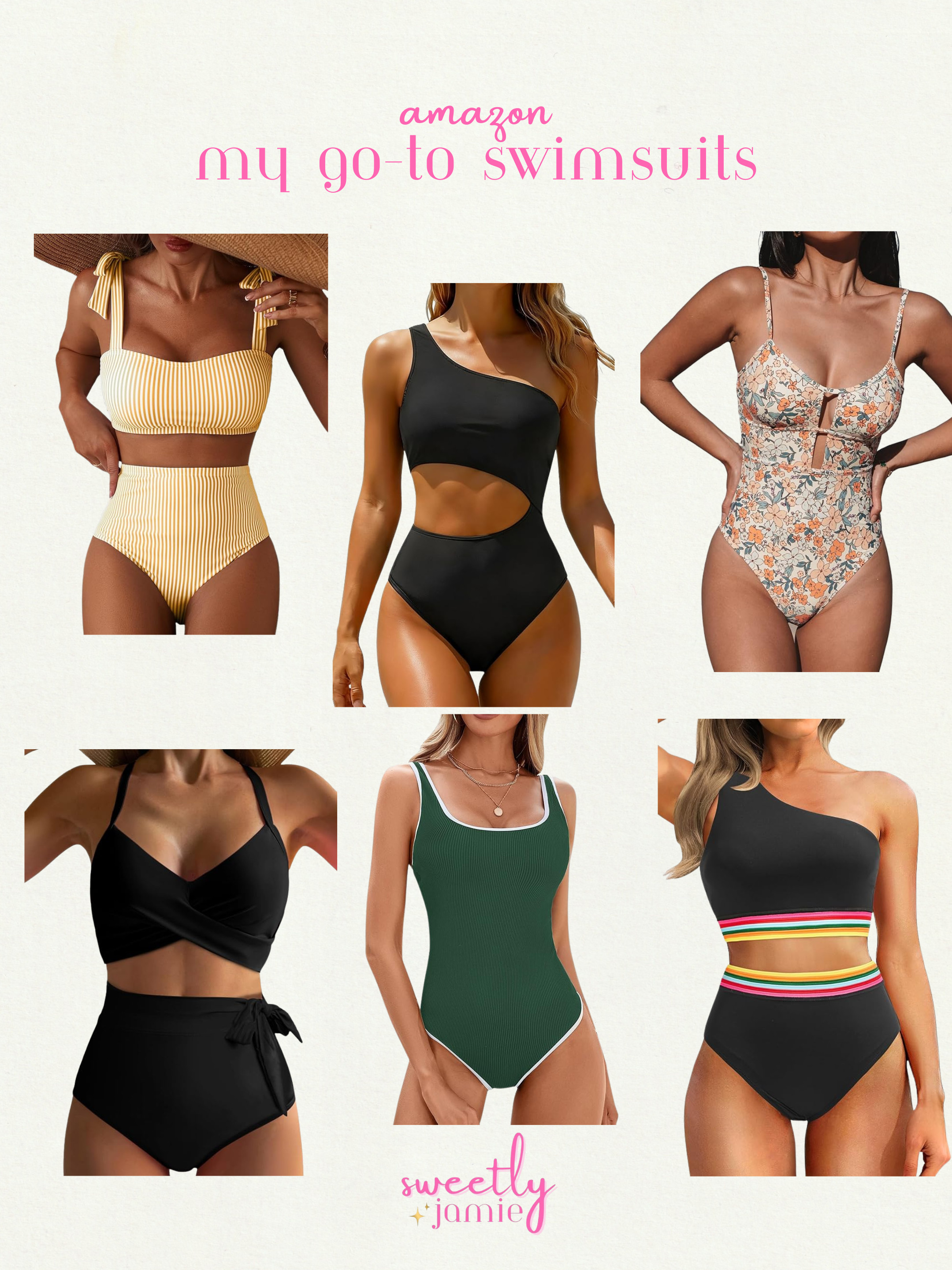 With summer right around the corner, here are my go-to summer swimsuits! #summer #swimsuits #amazonfinds #summerinspiration #swiminspo 

 #LTKmomlife #LTKSeasonal