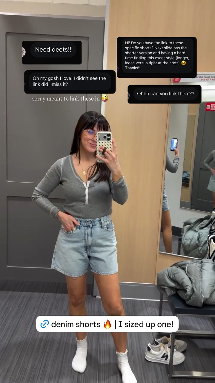 Denim shorts from target 🔥 I sized up one!

#LTKootd #LTKSeasonal #LTKdayinmylife