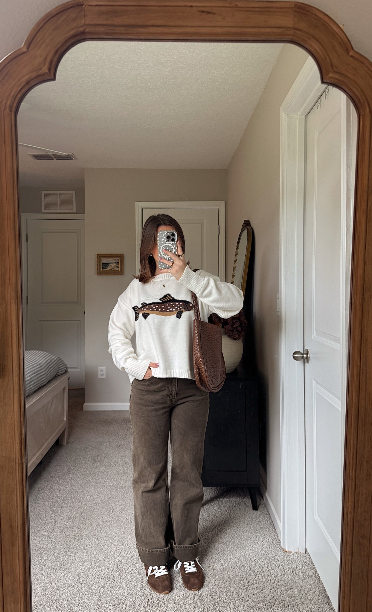 Size up 1-2 in sweater, I’m in a large. I’m wearing the curve love relaxed denim but linked straight as well since they are low stock 


Casual fall outfit, early fall outfit, autumn outfit inspo, aesthetic style, Pinterest girl, styling, autumn pinterest inspired style, casual outfits, everyday style, outfit styling


#earlyfallstyle #casualfalloutfit #falloutfitinspo #ootdfall #fallstyle2025 #everydayoutfit #realoutfits #ootdreel #fallwardrobe

#LTKShoeCrush #LTKSeasonal #LTKStyleTip