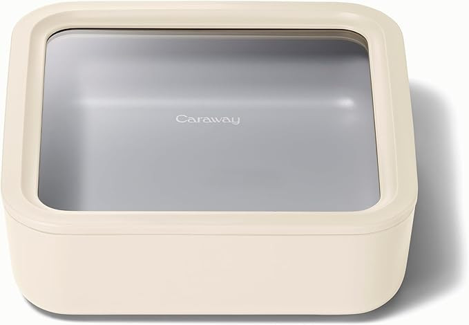Caraway Glass Food Storage - 10 Cup Glass Container - Ceramic Coated Food Container - Non Stick L... | Amazon (US)