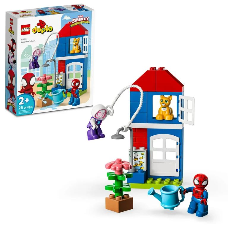 LEGO DUPLO Marvel Spider-Man’s House 10995, with Spidey, Ghost-Spider and Bootsie the Cat minif... | Walmart (US)