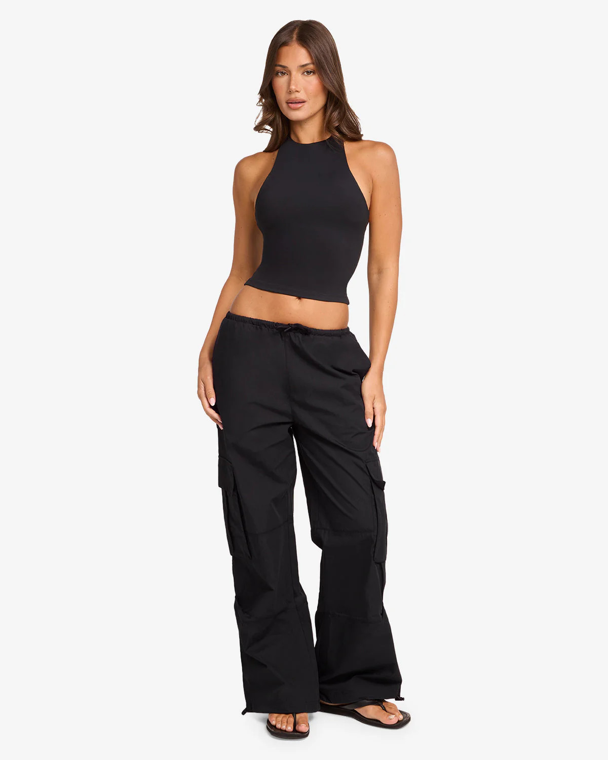 Cargo Pants | Black | Crop Shop Boutique US