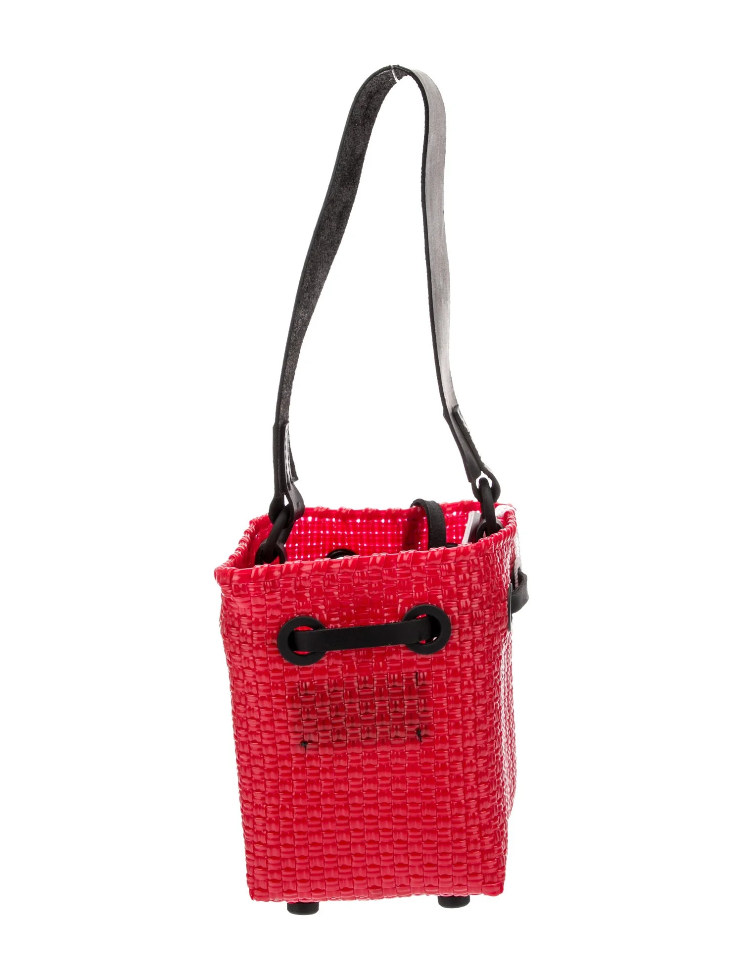 Leather Trim PVC Bucket Bag | The RealReal