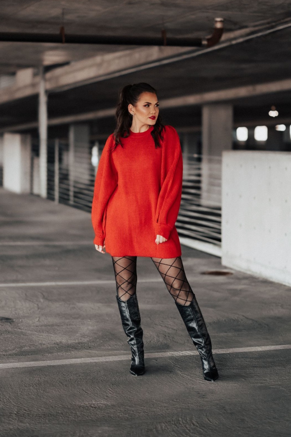Show Me Your Mumu Valentine’s Day Try-On 
Outfit 3: Dixon Sweater Dress, sheer diamond tights & Schutz Maryana Boots 


#LTKSeasonal #LTKstyletip #LTKshoecrush