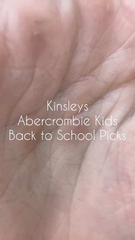 Kinsleys back to school favorites from Abercrombie 

#LTKBacktoSchool #LTKkids #LTKunder50