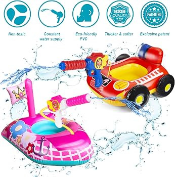 10Leccion Kids Pool Floats for Toddlers Ages 3-8, Fun Summer Water Toys | Amazon (US)