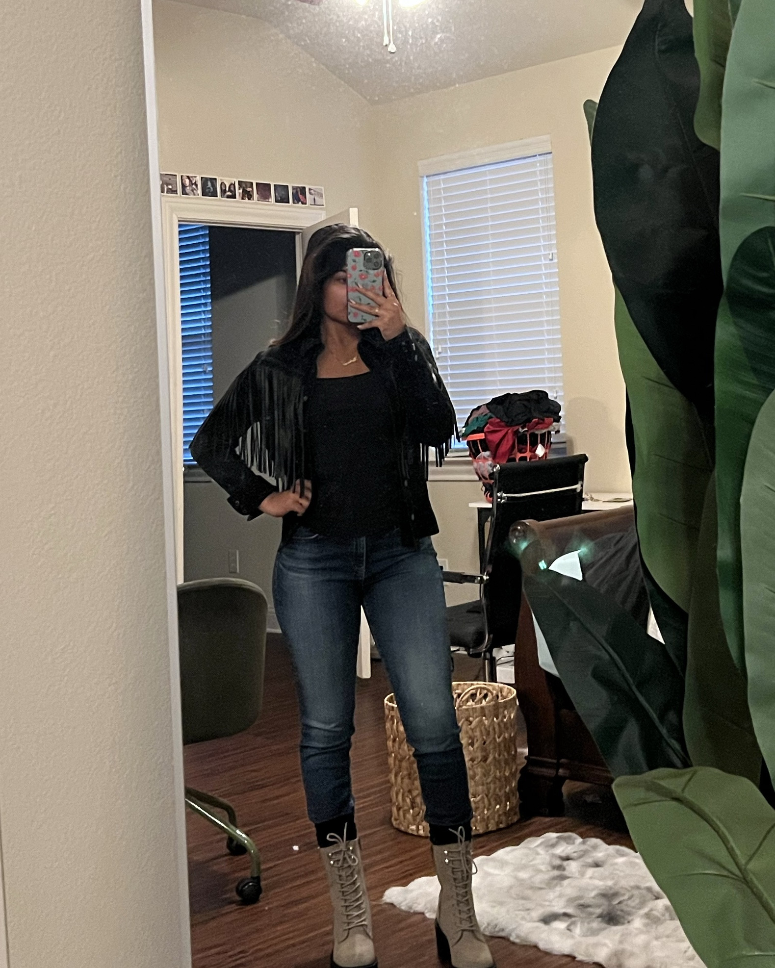 Love this black tassel western jacket!

#LTKStyleTip #LTKSeasonal #LTKSaleAlert