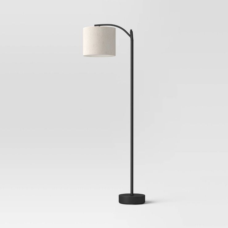 Downbridge Floor Lamp with Shade Black/Tan - Threshold™ | Target