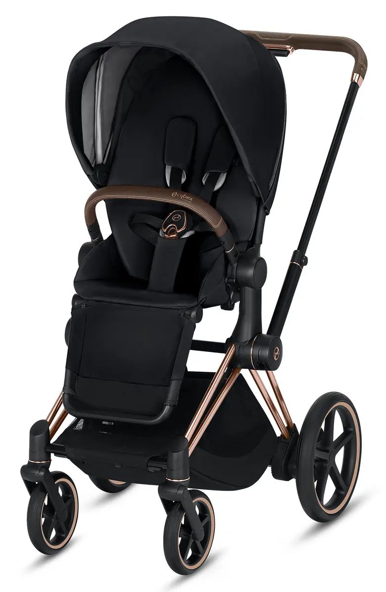 e-Priam Rose Gold Electronic Stroller with All Terrain Wheels | Nordstrom