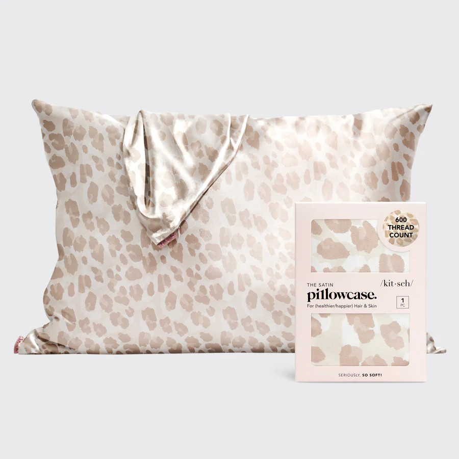 Satin Pillowcase in Leopard | Kitsch