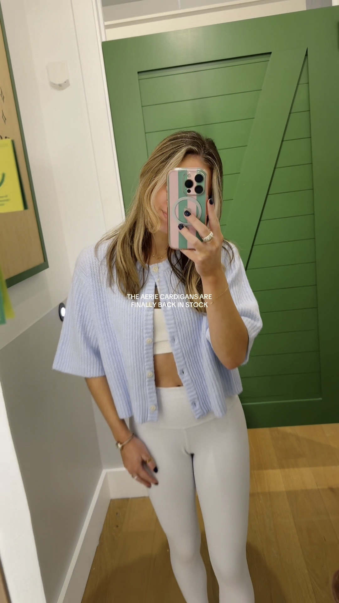 Aerie short sleeve cropped cardigans!!! So cute and the perfect transition piece for spring 