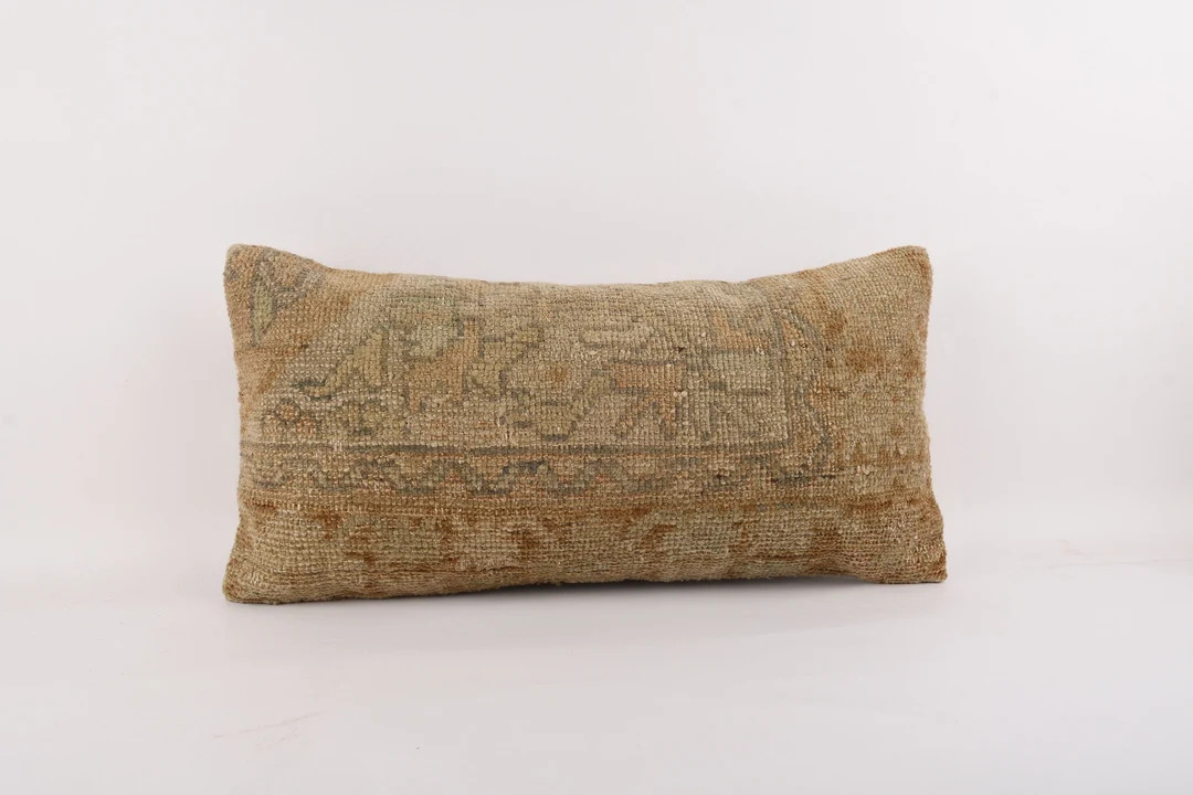 Turkish Kilim Pillow, 12x24 Kilim Pillow, Throw Pillow, Bohemian Kilim Pillow, Boho Pillow, Handa... | Etsy (US)