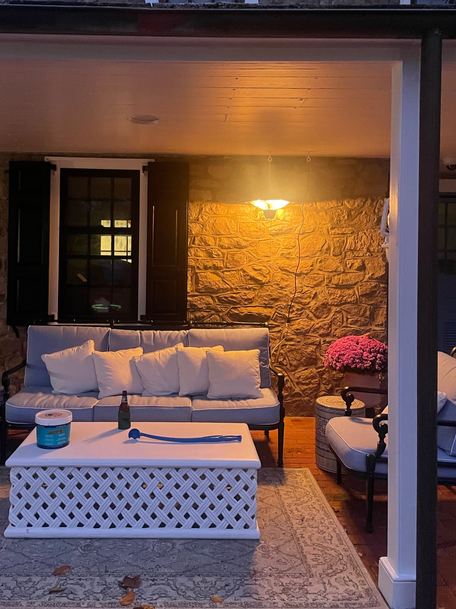 Outdoor electric heater for patio. Patio decor. Outdoor fall decor.

#LTKSeasonal #LTKsalealert #LTKhome