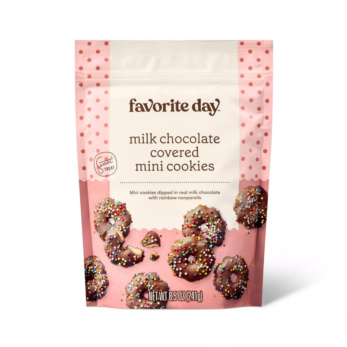 Milk Chocolate Covered Mini Cookies - 8.5oz - Favorite Day™ | Target