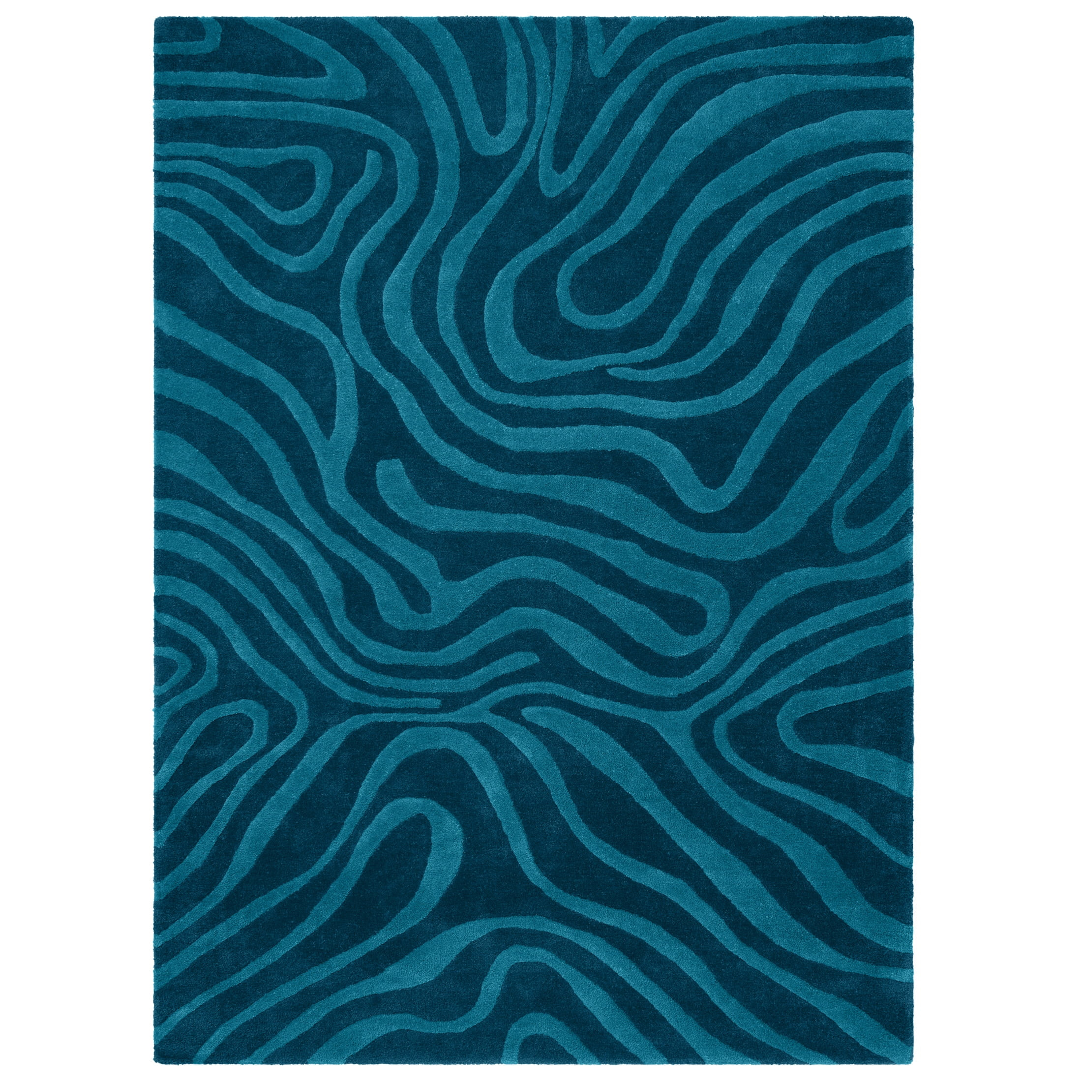 Temi Coker for Walmart Hand Tufted Area Rug, 5' x 7', Blue | Walmart (US)
