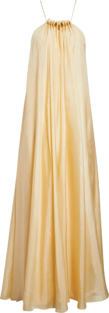 Zimmermann Aster Gathered Bead Silk Maxi Dress | Nordstrom | Nordstrom