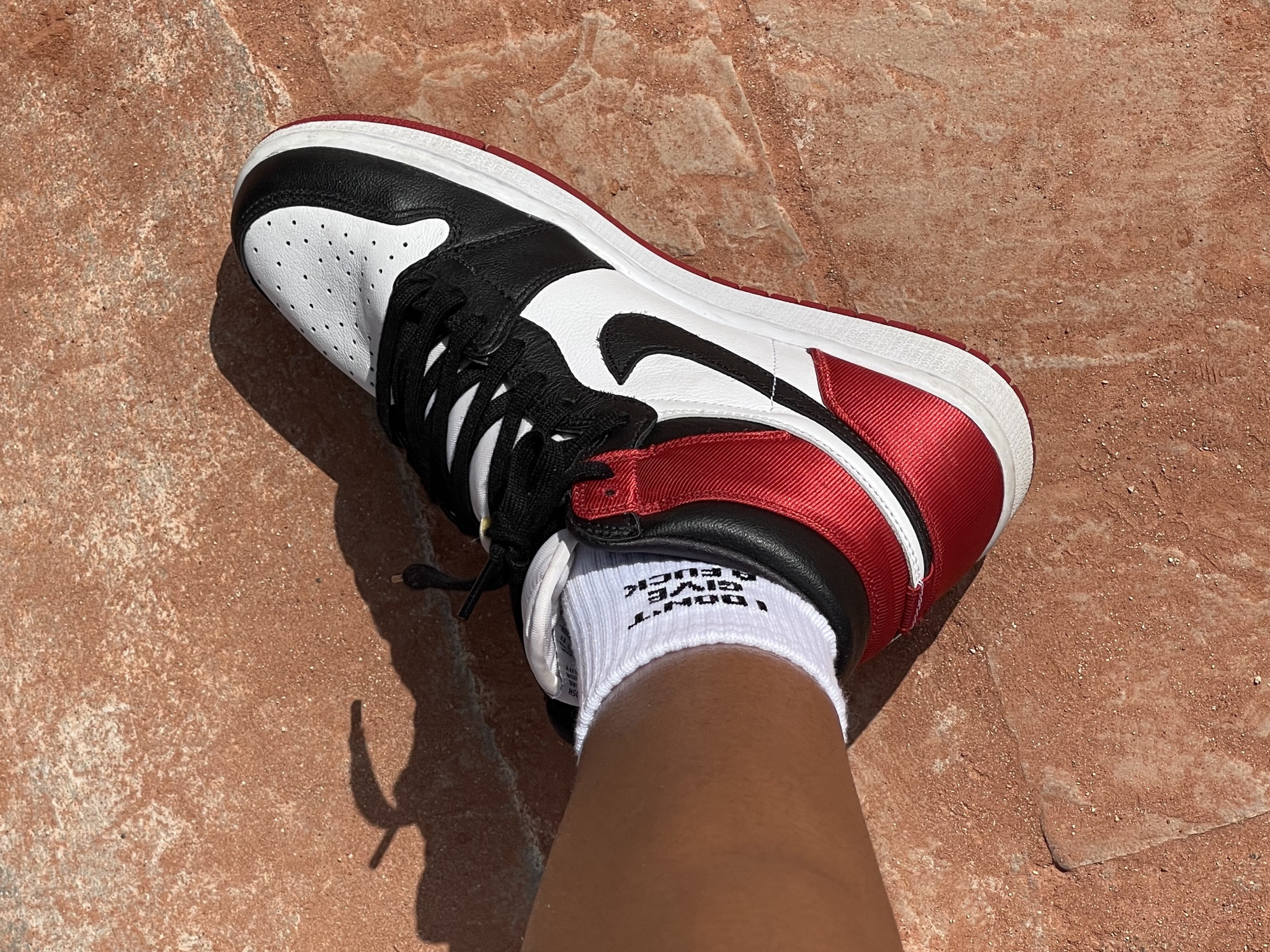 Clay court kicks for my day at Roland Garros watching Tennis. Super comfy & easy to wear with soooo many outfits!

✨Nike Wmns Air Jordan 1 Retro High 'Satin Black Toe’
✨IDGAF socks

#LTKStyleTip #LTKActive #LTKShoeCrush