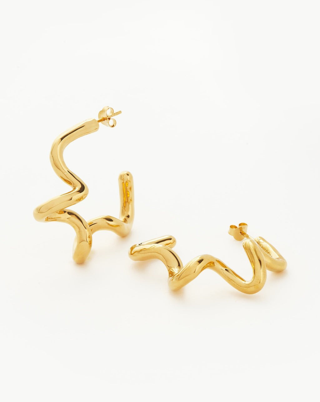 Squiggle Large Hoop Earrings | Missoma