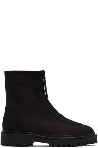 Legres - Black Zipper Boots | SSENSE