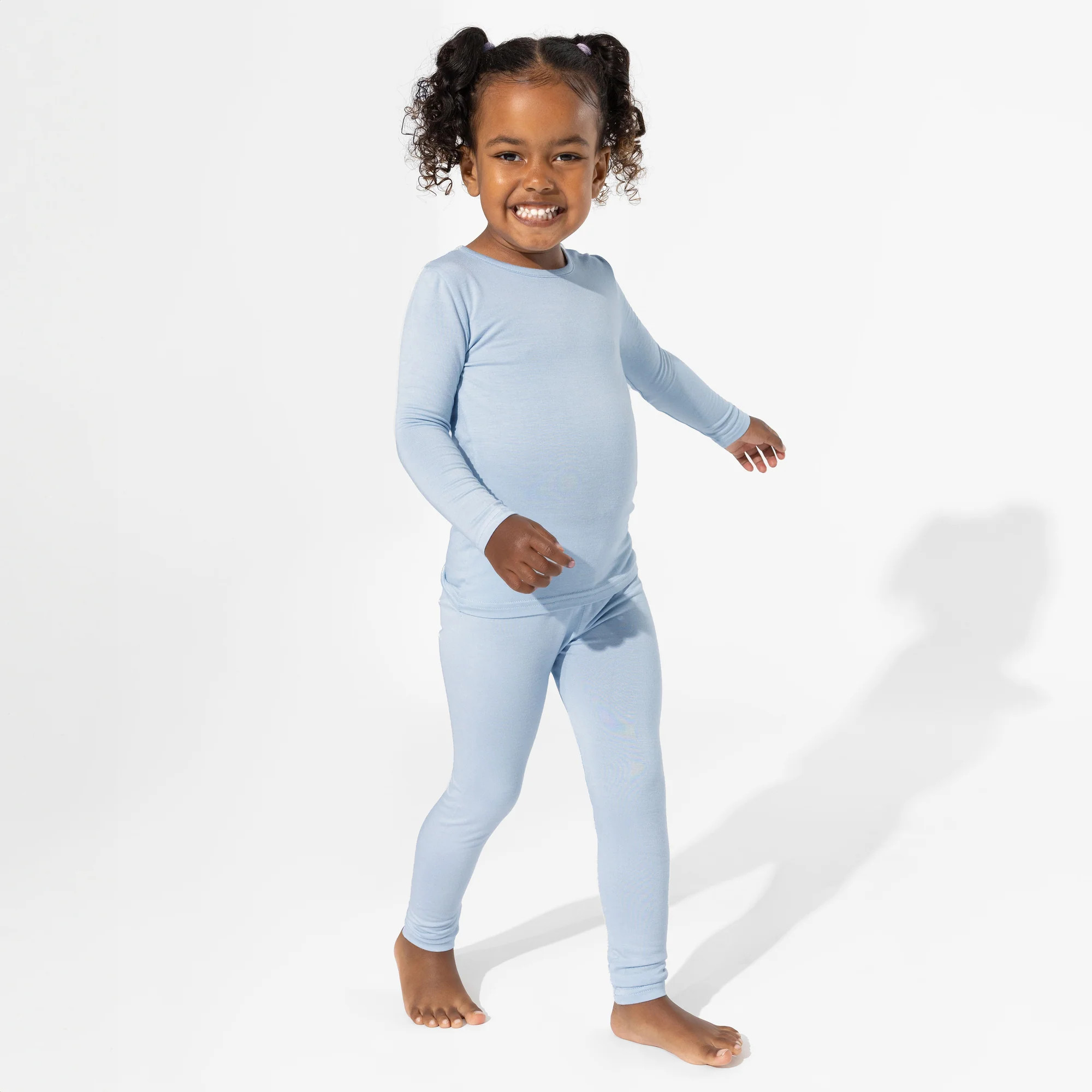 Sky Blue Bamboo Kids Pajamas | Bellabu Bear