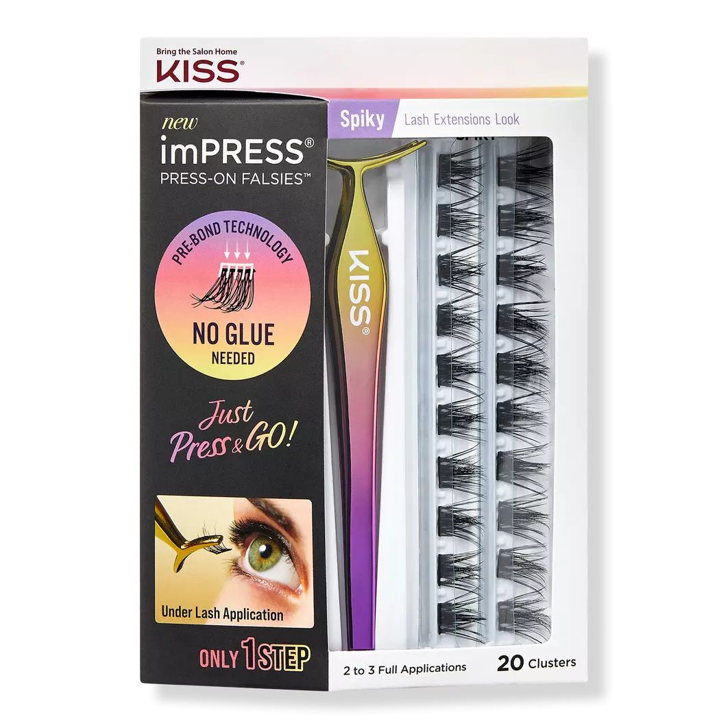 imPRESS Press-On Falsies Eyelash Clusters, Spiky | Ulta