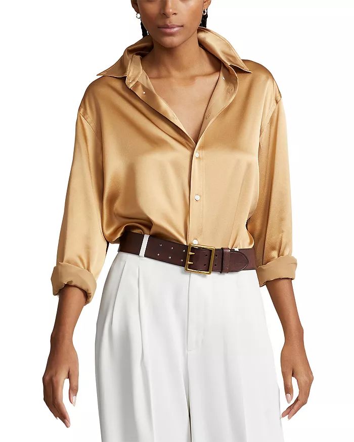 Relaxed Mulberry Silk Shirt | Bloomingdale's (US)