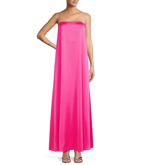 Antonio Melani Lucia Shift Strapless Maxi Dress | Dillard's | Dillard's