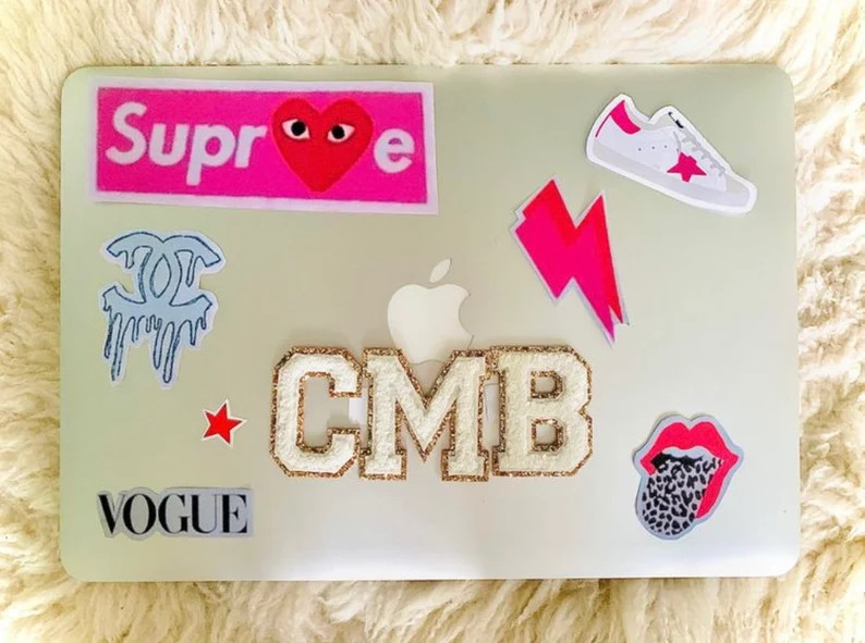 Chenille iron on and stick on letter patch  A through Z  5 | Etsy | Etsy (US)