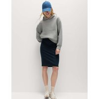 M&S Jersey Knee Length Pencil Skirt Dark Navy | Marks & Spencer (UK)