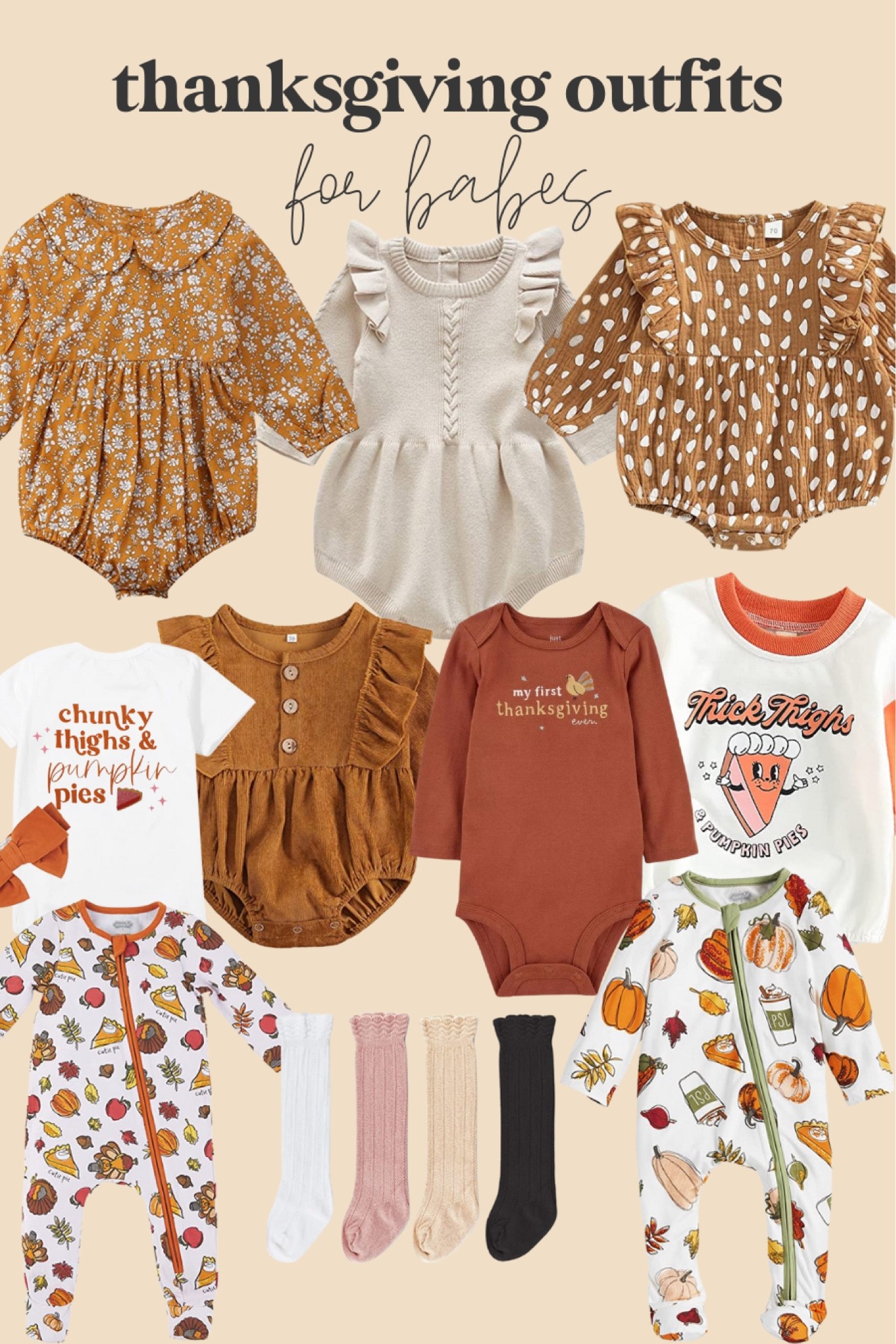 Baby girl clearance thanksgiving clothes