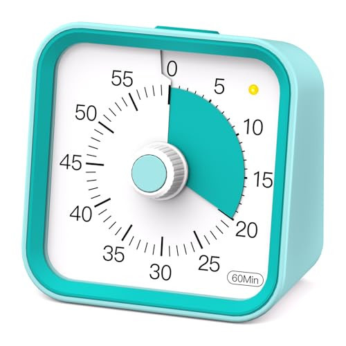 InfPokid Visual Timer with Pause Function for Kids and Adults, Productivity Timer for Study, Teaching, Kitchen Cooking, Office Meetings, Time Management for ADHD (Green) | Amazon (US)