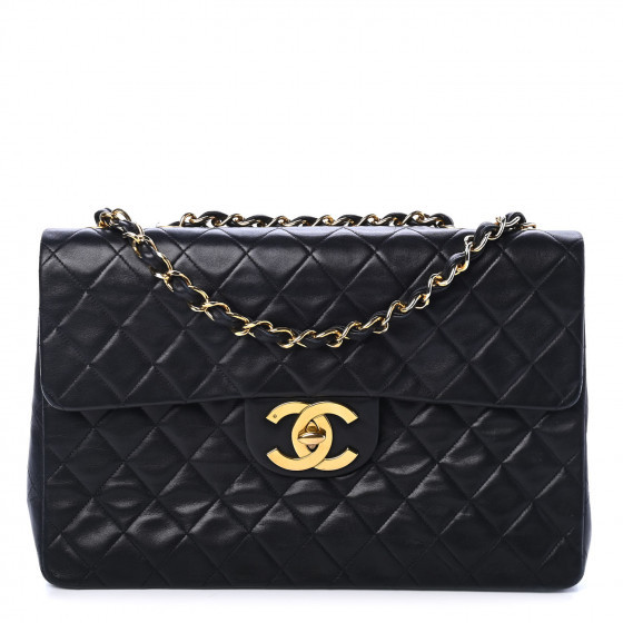 CHANEL

Lambskin Quilted XL Jumbo Single Flap Black | Fashionphile