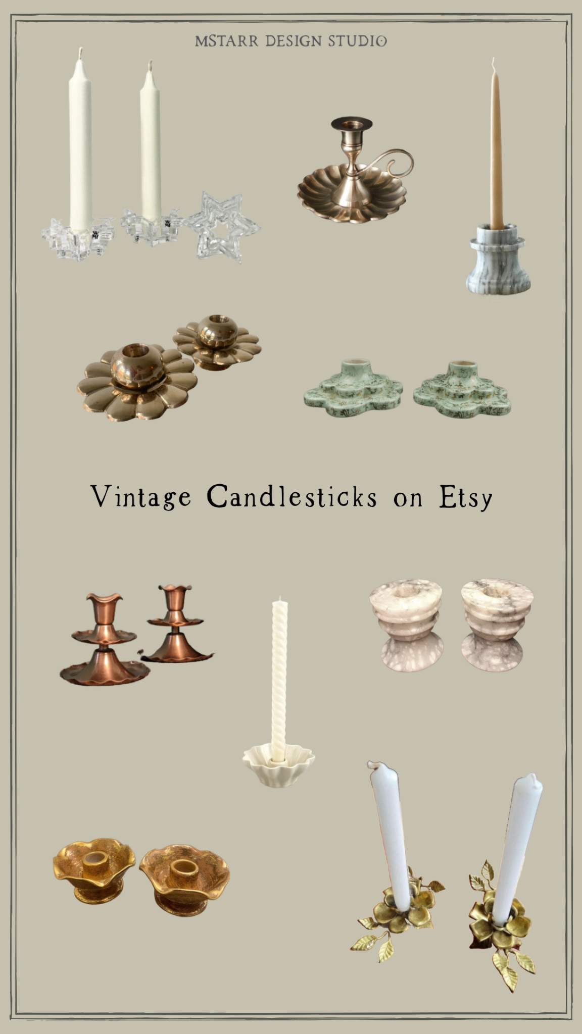 Vintage candlesticks on Etsy. 

Home decor, candles, brass, antique, marble, scalloped decor

#LTKFind #LTKunder100 #LTKhome