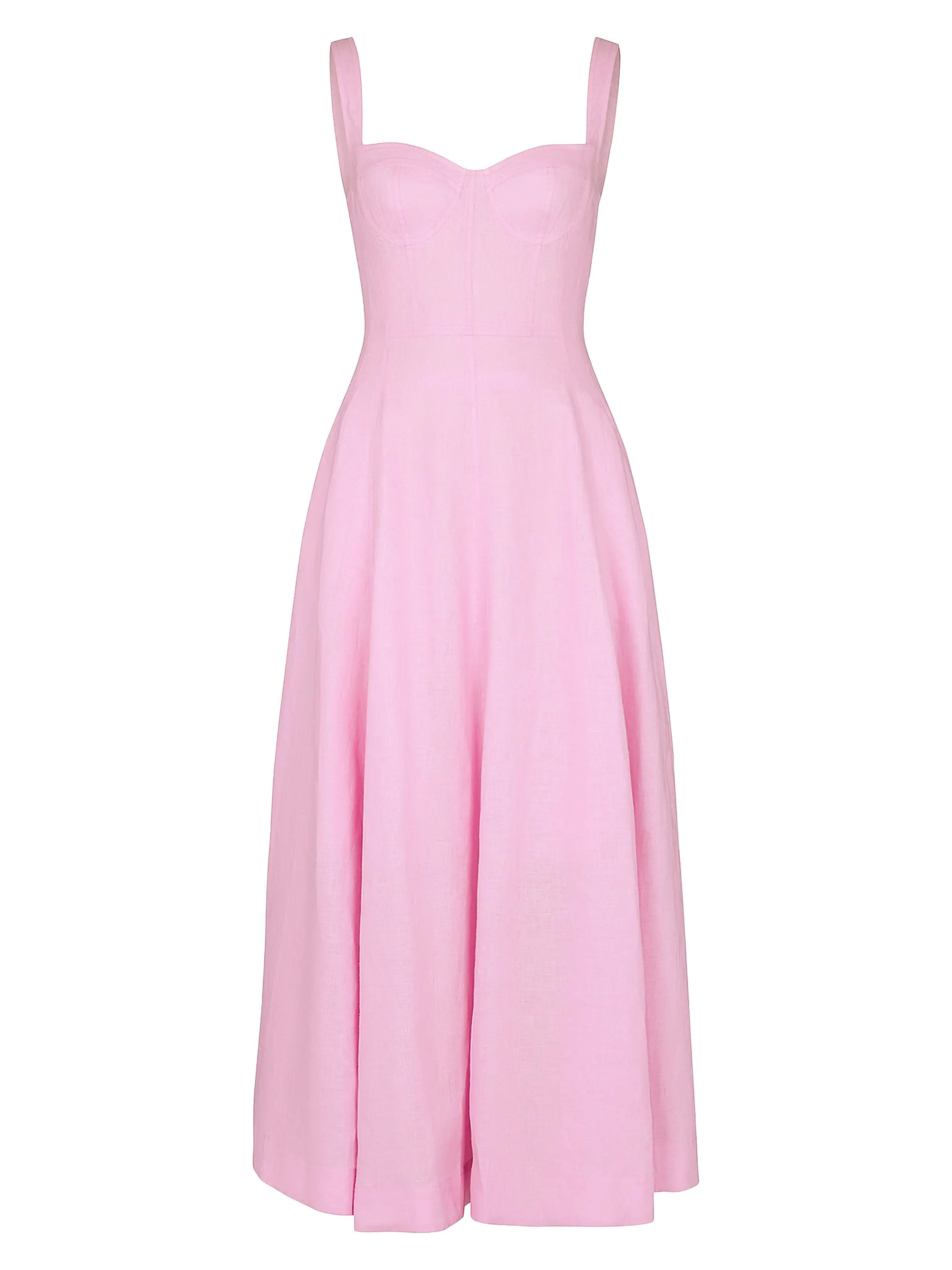 Nicholas the Label Anya Panelled Linen A-Line Maxi Dress | Saks Fifth Avenue | Saks Fifth Avenue