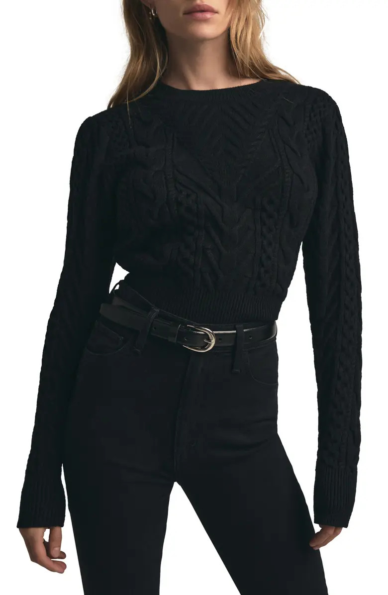 Favorite Daughter The Esther Cable Stitch Crop Sweater | Nordstromrack | Nordstrom Rack