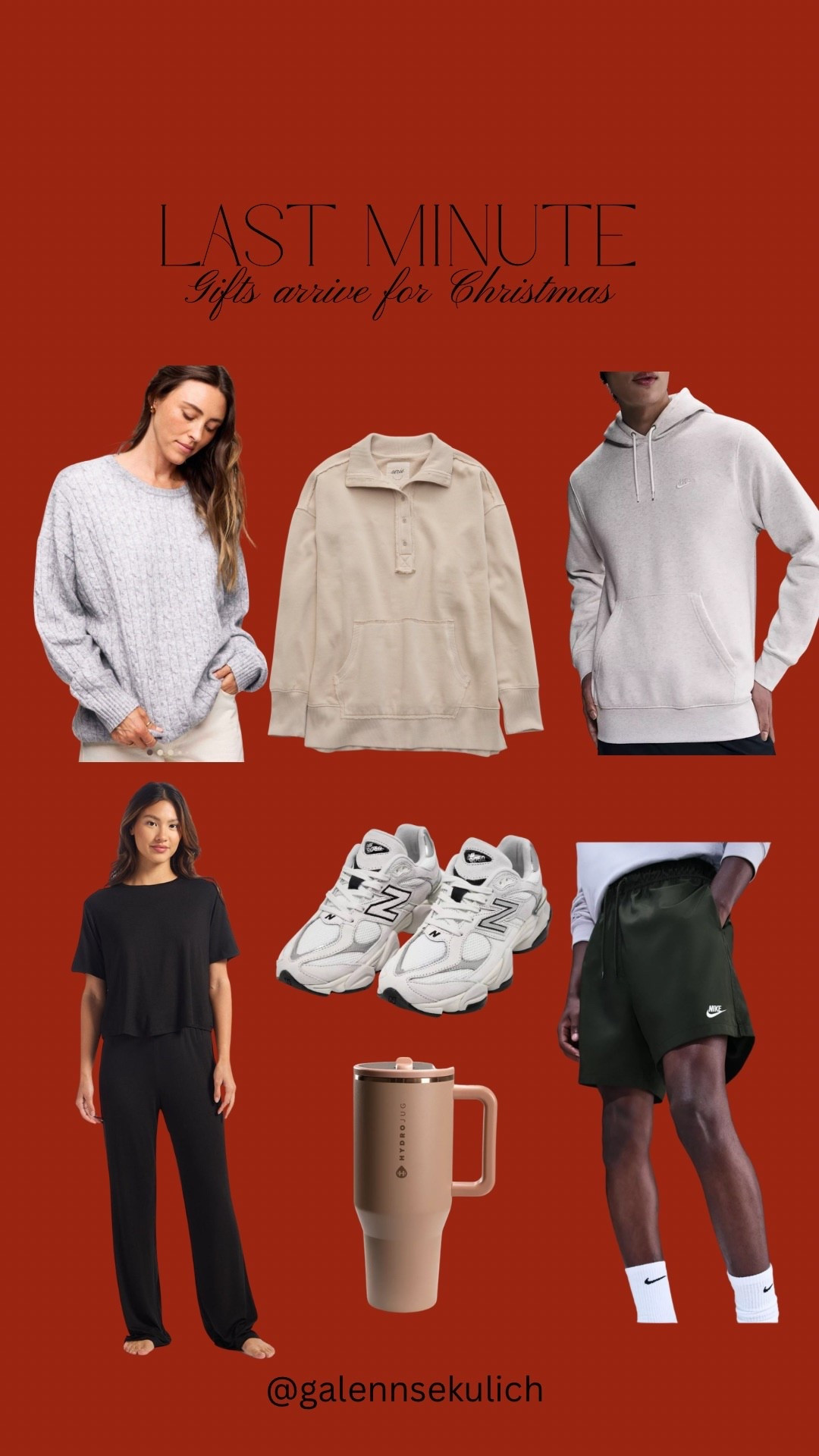 Last minute gifts for him and her that arrive by Christmas! Deals on Nike! deals on new balance! Casual finds! Christmas gift ideas 

#LTKGiftGuide #LTKSaleAlert #LTKHoliday