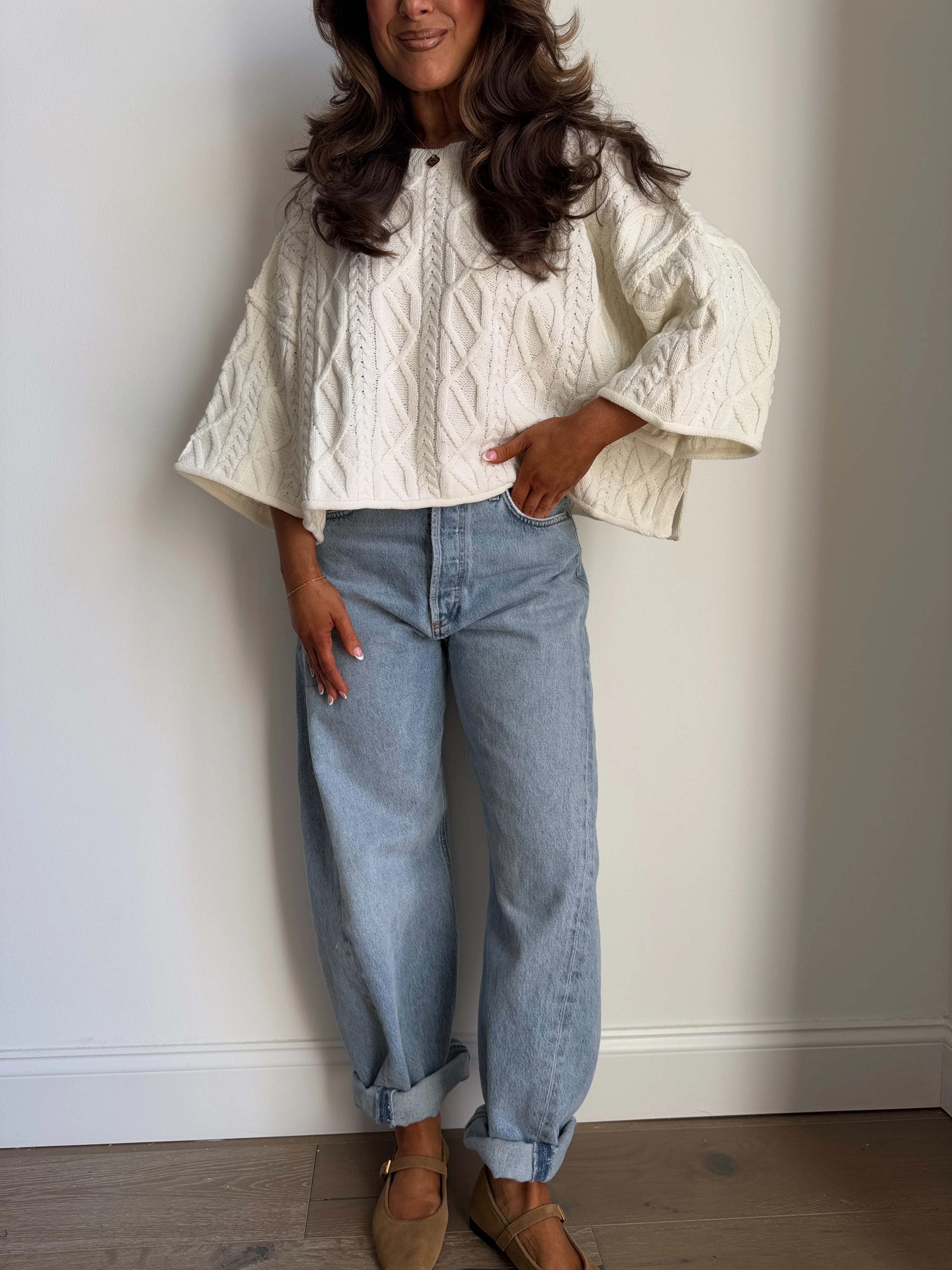 Vanilla Crème Chunky Sweater | Shop Your Darling Style