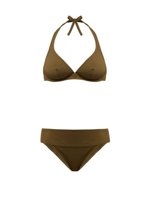 Eres - Duni Bandito Pactole Underwired Bikini Top - Womens - Khaki | Matches (US)