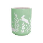 "Bunnies at Play" Large Vase/ Utensil Holder | Lo Home by Lauren Haskell Designs