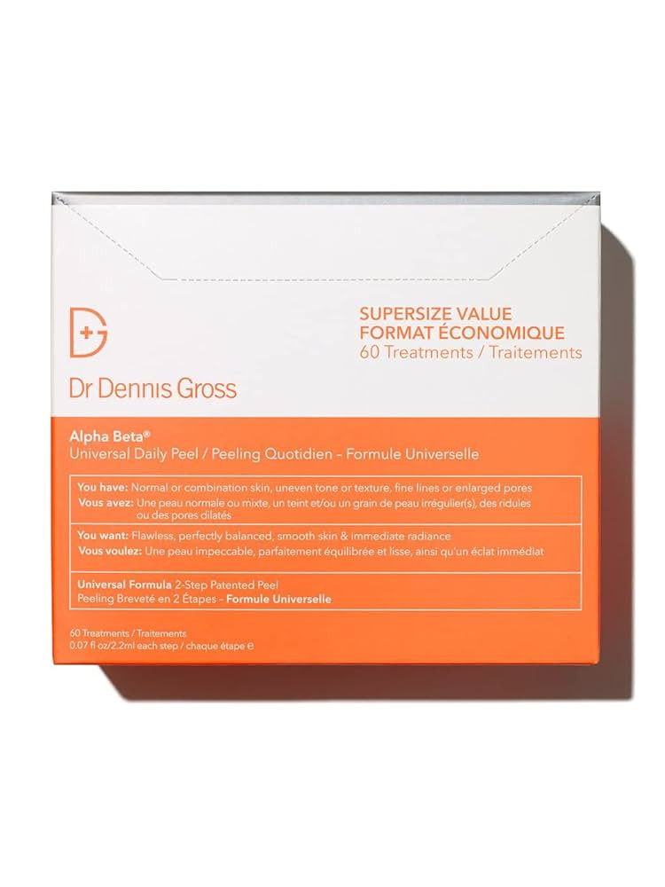 Dr. Dennis Gross Alpha Beta Universal Daily Peel: for Uneven Tone or Texture and Fine Lines or En... | Amazon (US)