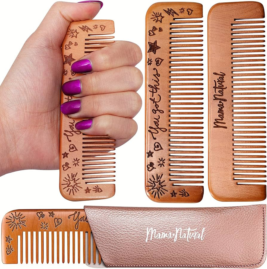 Mama Natural Birthing Comb For Labor Pain | Wooden Comb For Women - Labor Comb For Labor And Deli... | Amazon (US)