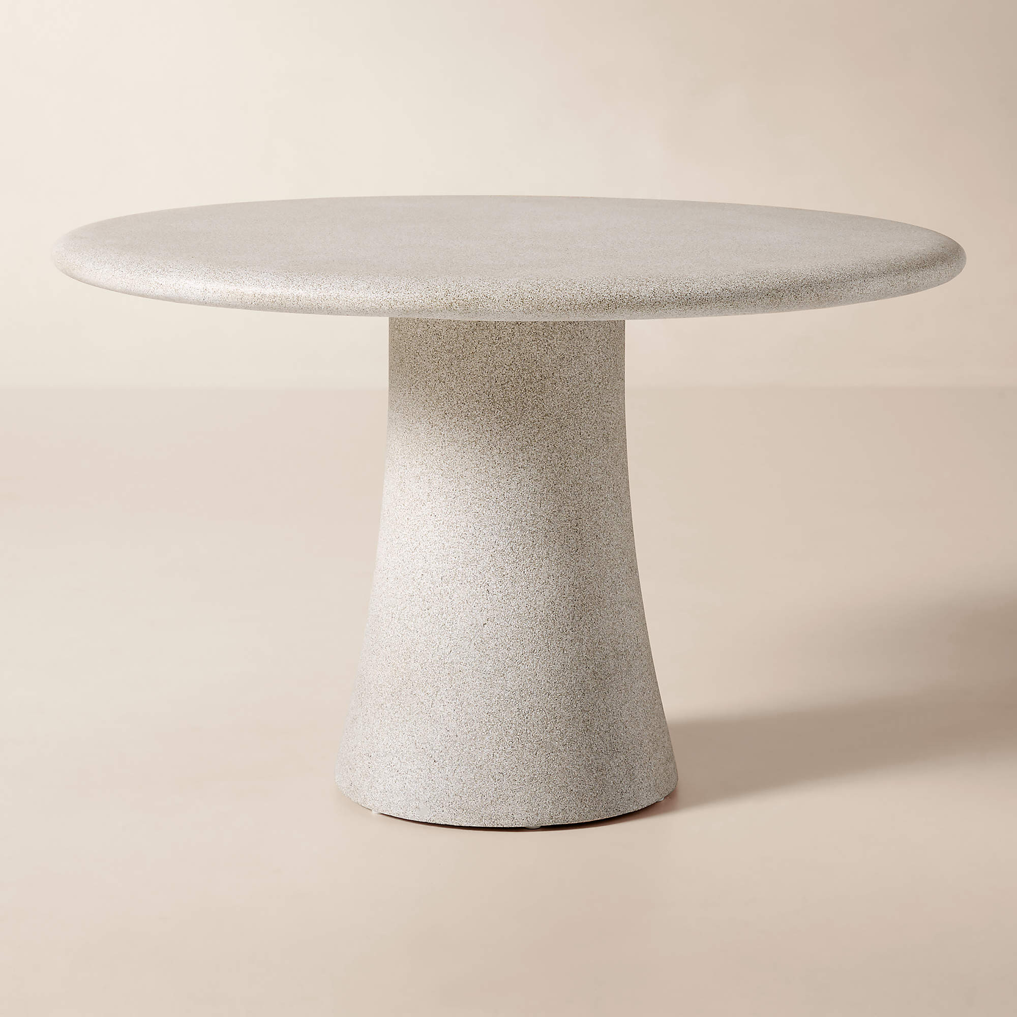 Billie 48" Round Grey Concrete Outdoor Dining Table | CB2 | CB2
