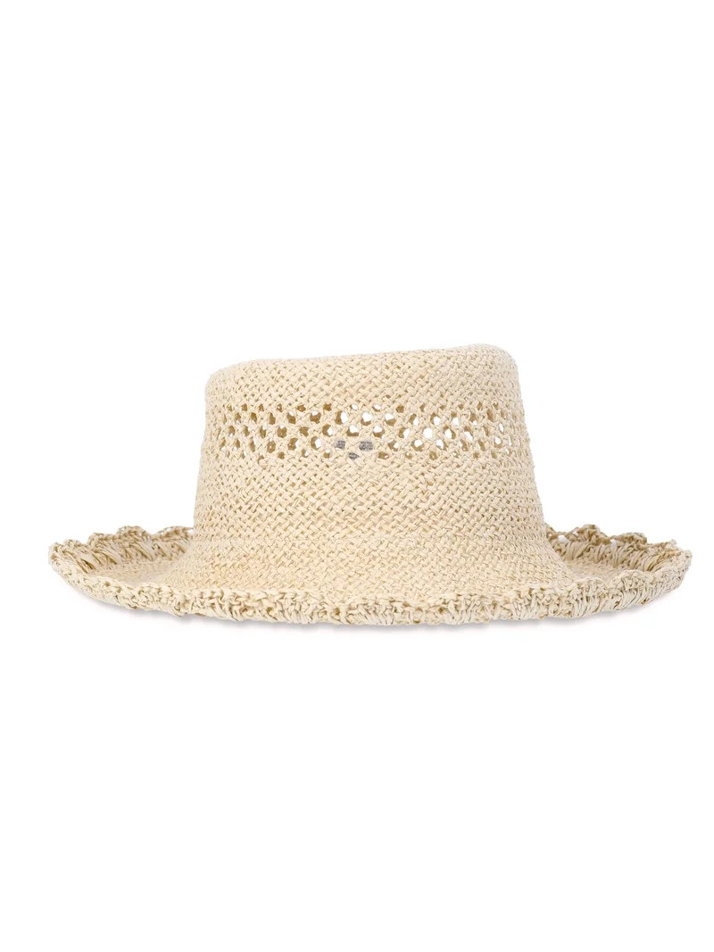 Time and Tru Women’s Handmade Paper Straw Bucket Hat, One Size | Walmart (US)