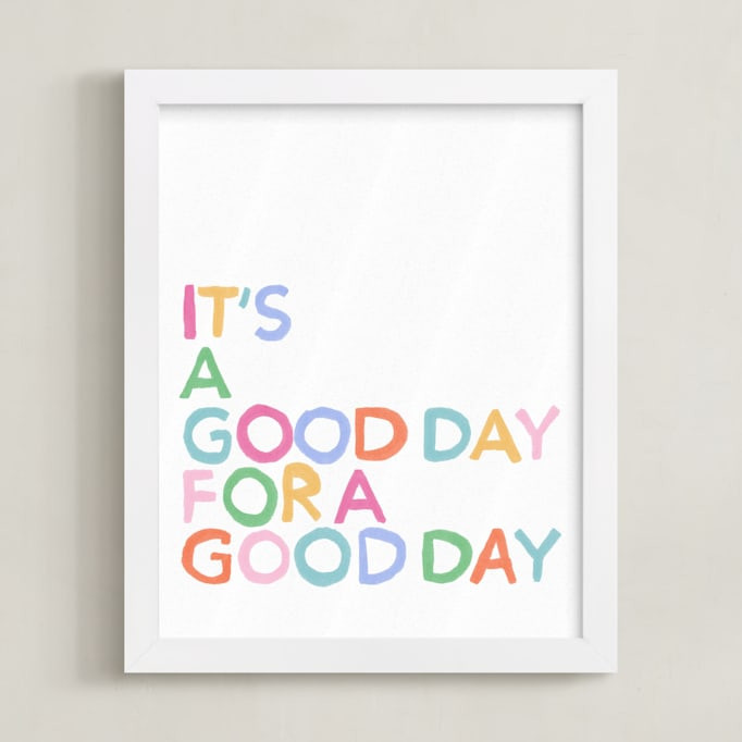 "Good Day Vibes" - Open Edition Children's Art Print by Inkblot Design. | Minted